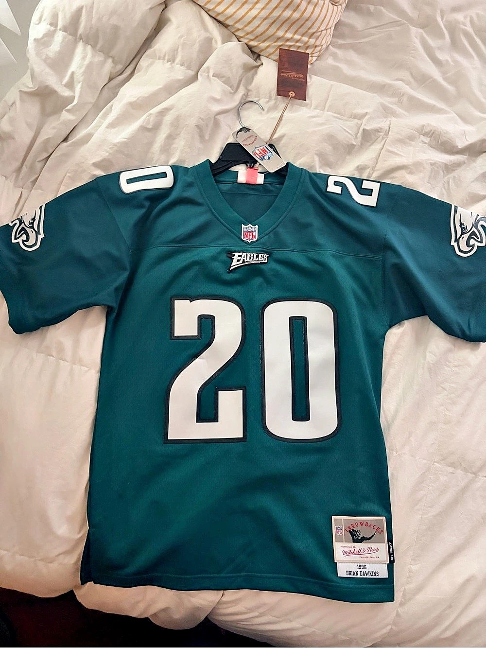 NWT Mitchell & Ness Brian Dawkins Philadelphia Eagles 1996 Legacy Jersey #20 Eag